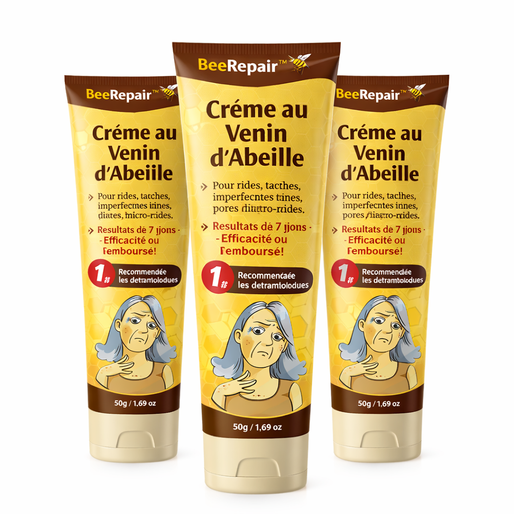 BeeRepair™ Crème au Venin d’Abeille | Répare et régénère votre peau en 24 heures !