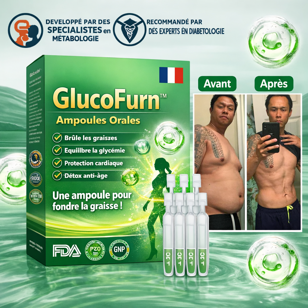 GlucoFurn™ Ampoules Orales GLP-1 Métabolique | Relancez la combustion des graisses et stabilisez votre glycémie en 7 jours !