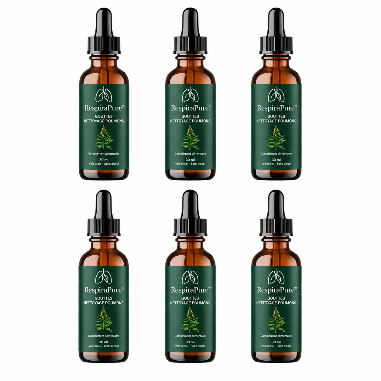 RespiraPure™ Gouttes Nettoyage Poumons | Libérez vos bronches et respirez à pleins poumons en 48h !