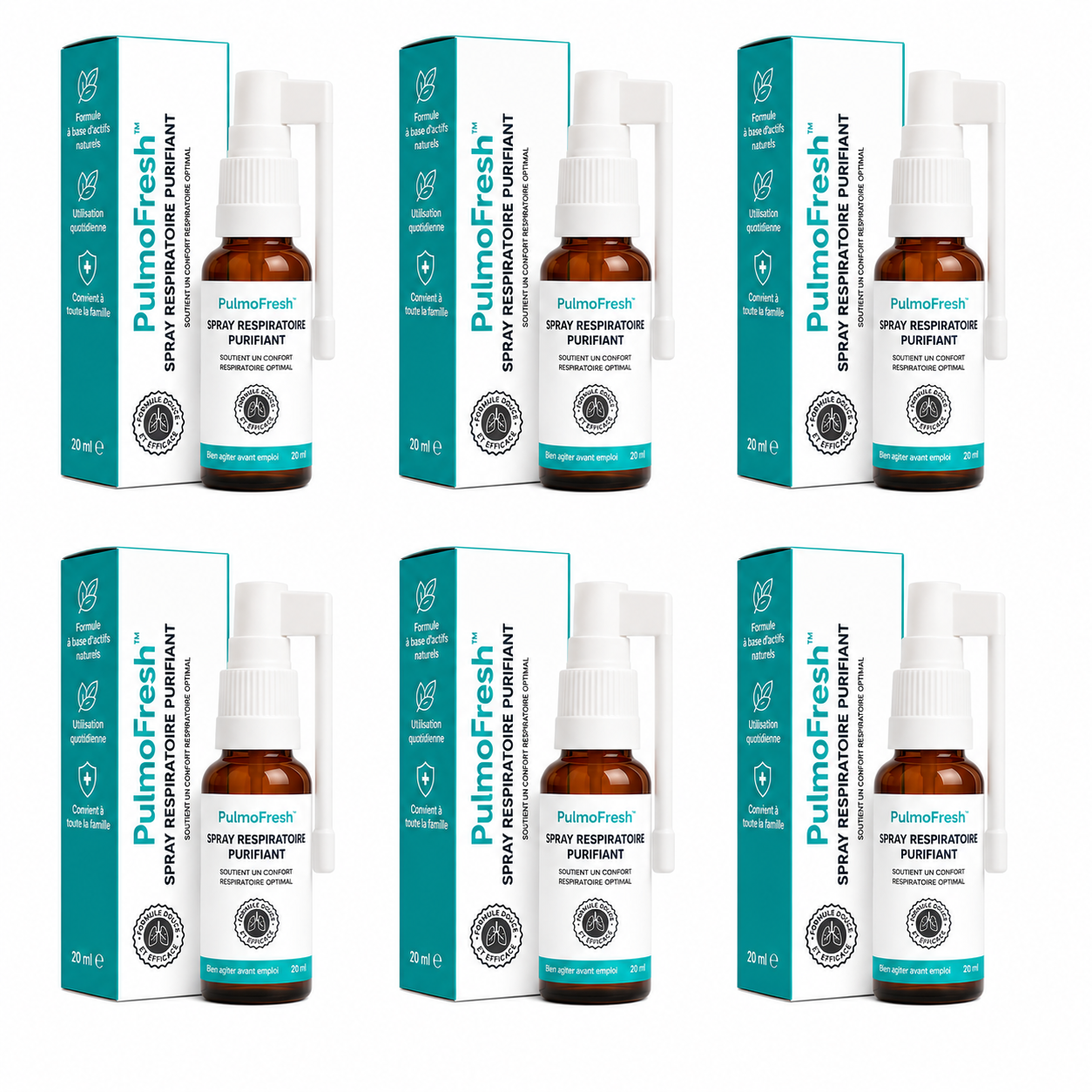 PulmoFresh™ Spray Respiratoire Purifiant | Libère les voies respiratoires et améliore votre souffle de 97% en 18 heures!
