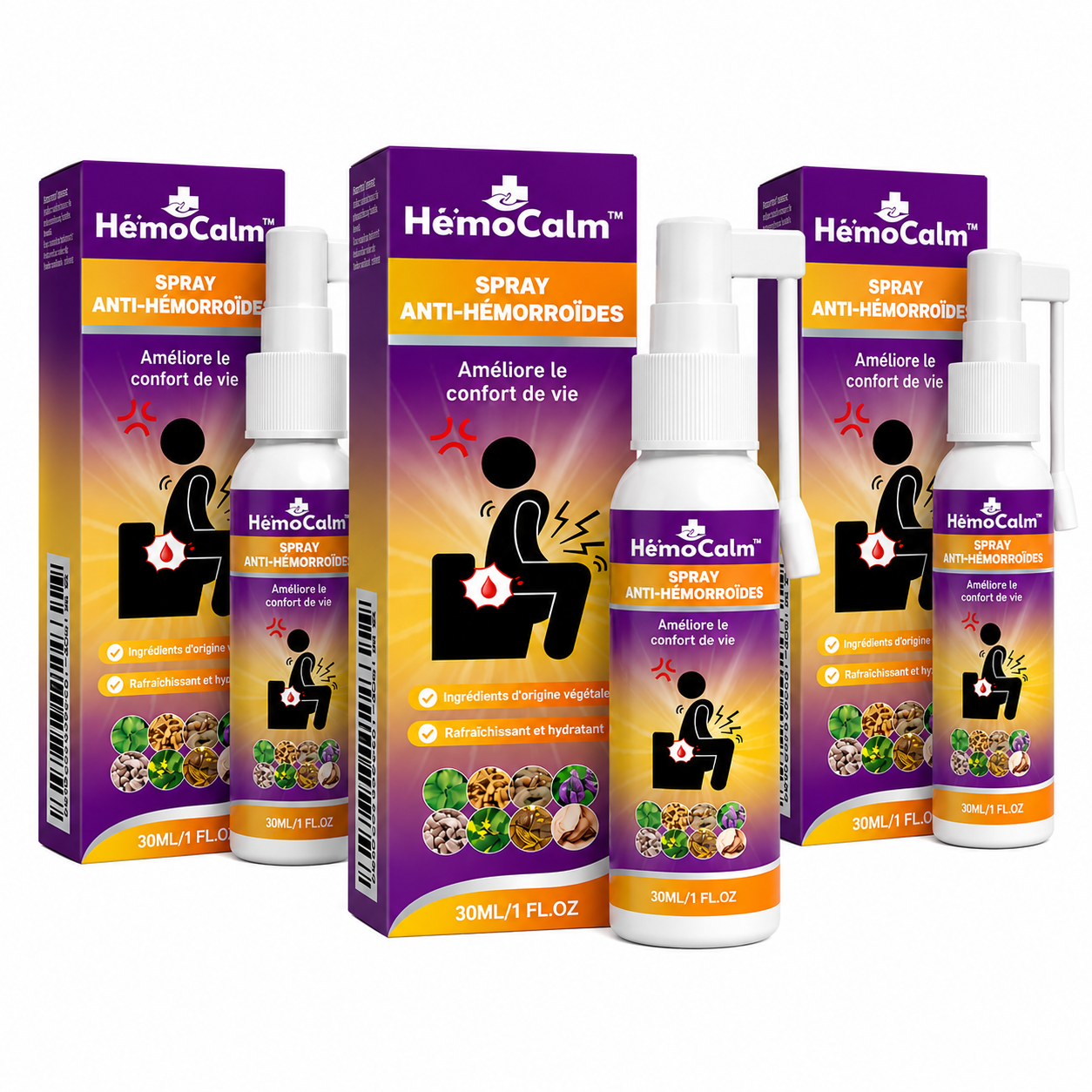 HémoCalm™ Spray Anti-Hémorroïdes | Apaisez brûlures et démangeaisons dès la 1ère application !