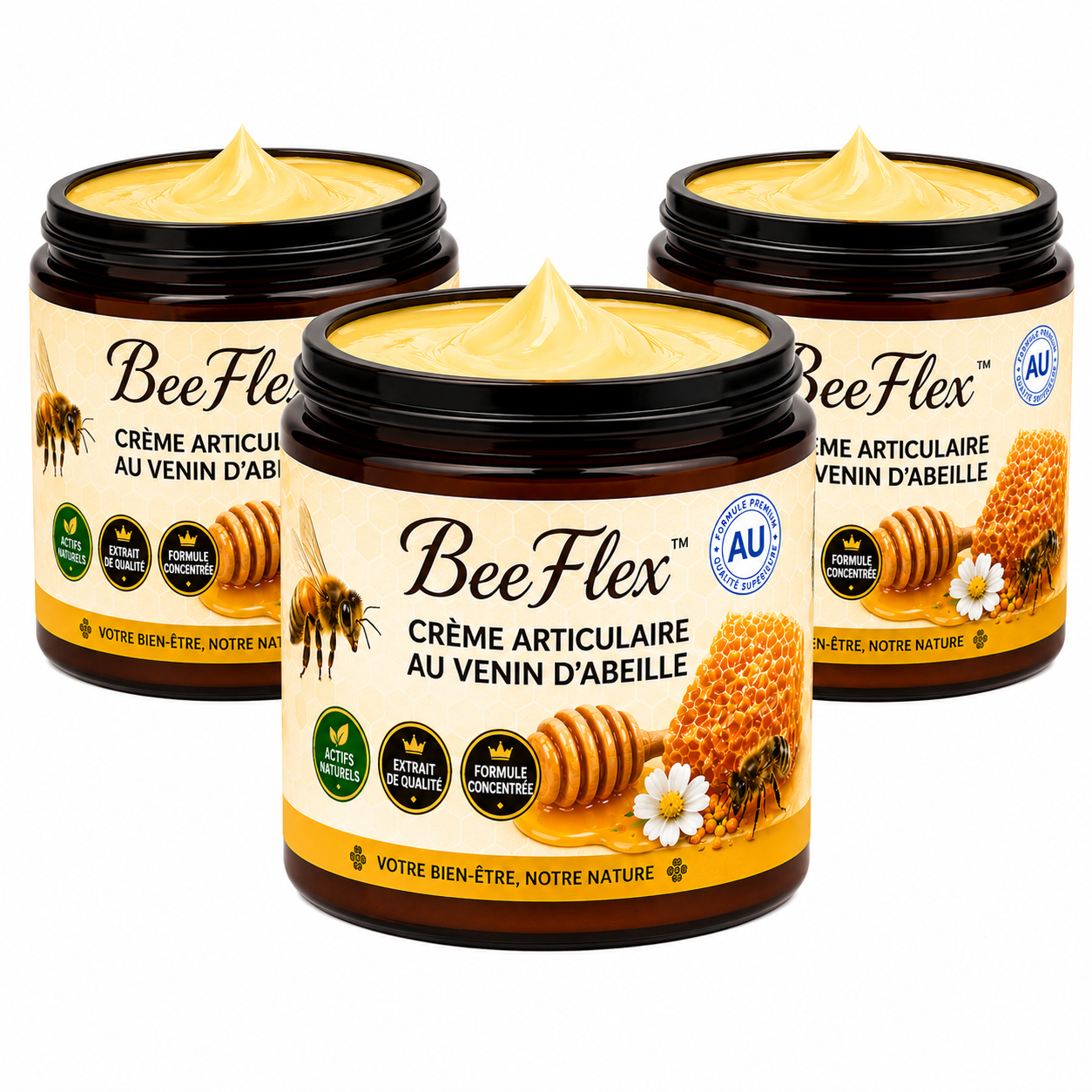 BeeFlex™ Crème Articulaire au Venin d’Abeille | Soulage les douleurs et libère vos articulations en 10 minutes !