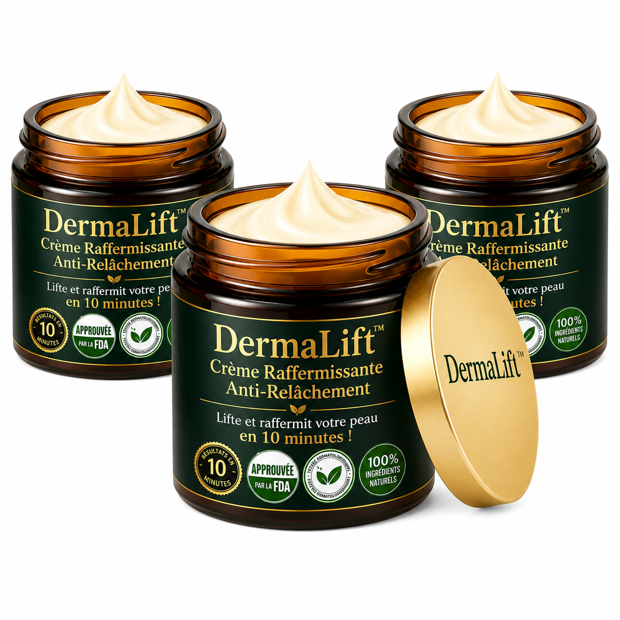 DermaLift™ Crème Raffermissante Anti-Relâchement | Lifte et raffermit votre peau en 10 minutes !