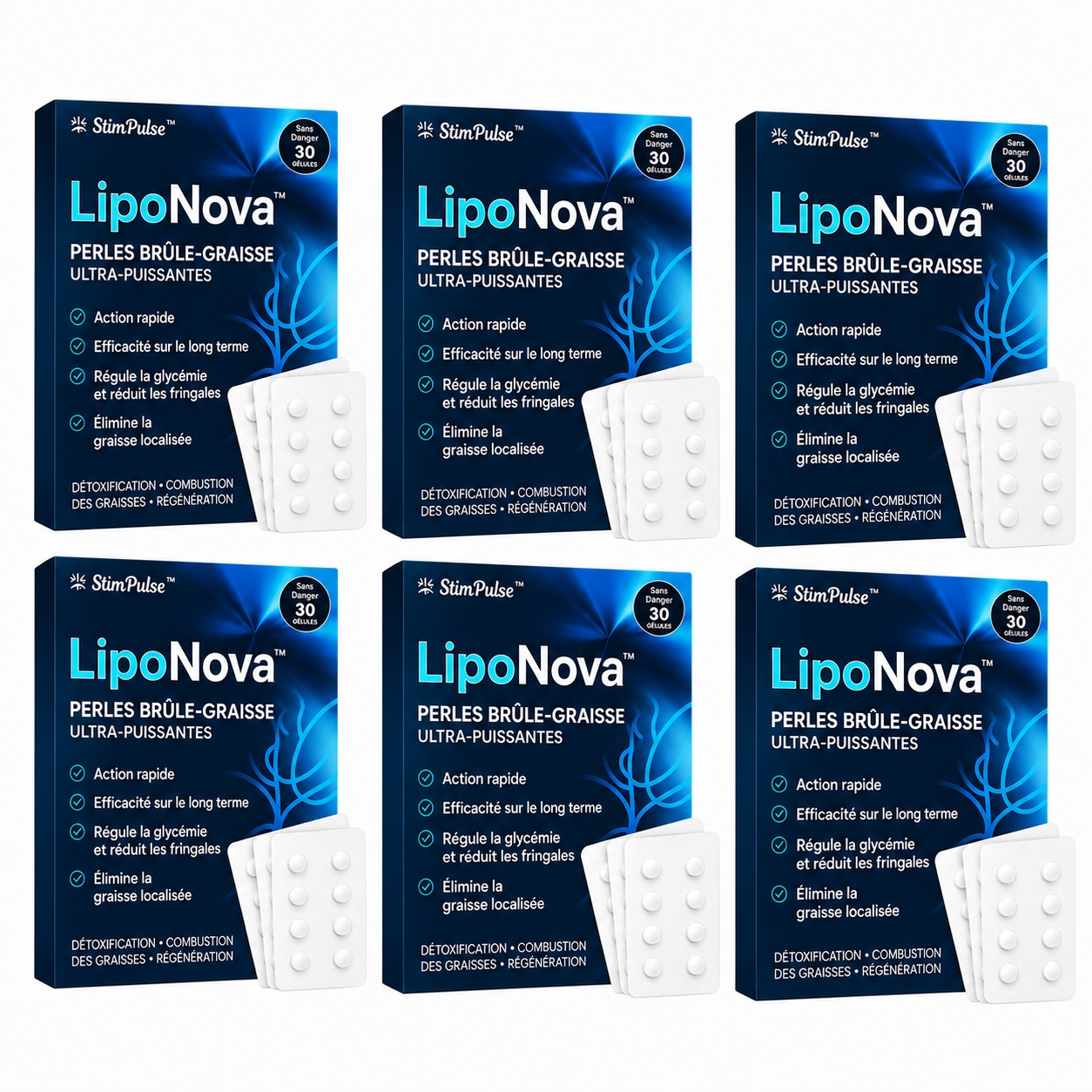 LipoNova™ Perles Brûle-Graisse Ultra-Puissantes | Éliminent 6 kg de graisse en 5 jours seulement!