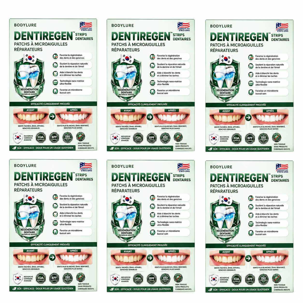 DentiRegen™ Strips Dentaires | Réparez vos dents et stoppez les gencives qui saignent en 7 jours !