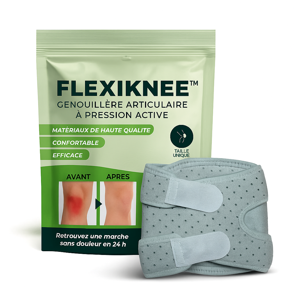 FlexiKnee™ Genouillère Articulaire à Pression Active | Retrouvez une marche sans douleur en 24 h!