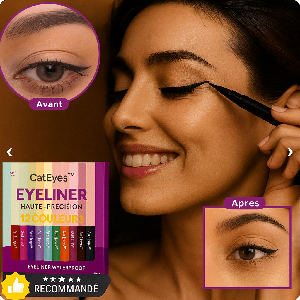 CatEyes™ Eyeliner Haute-Précision | Obtenez un regard intense et irrésistible en 5 secondes!