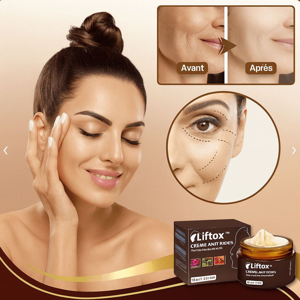 Liftox™ Crème Anti-Rides Révolutionnaire | Efface 98 % des rides en 7 jours chrono!