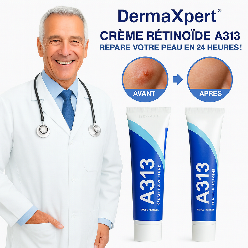 DermaXpert™ Crème Rétinoïde A313 | Répare votre peau en 24 heures!