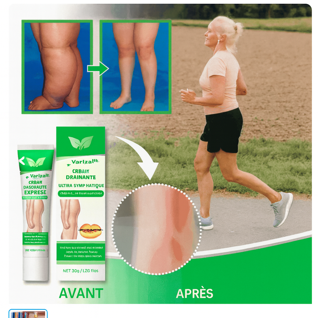 Varizal™ Crème Drainante Ultra-Lymphatique | Dégonfle vos jambes de 92% en 24h chrono!