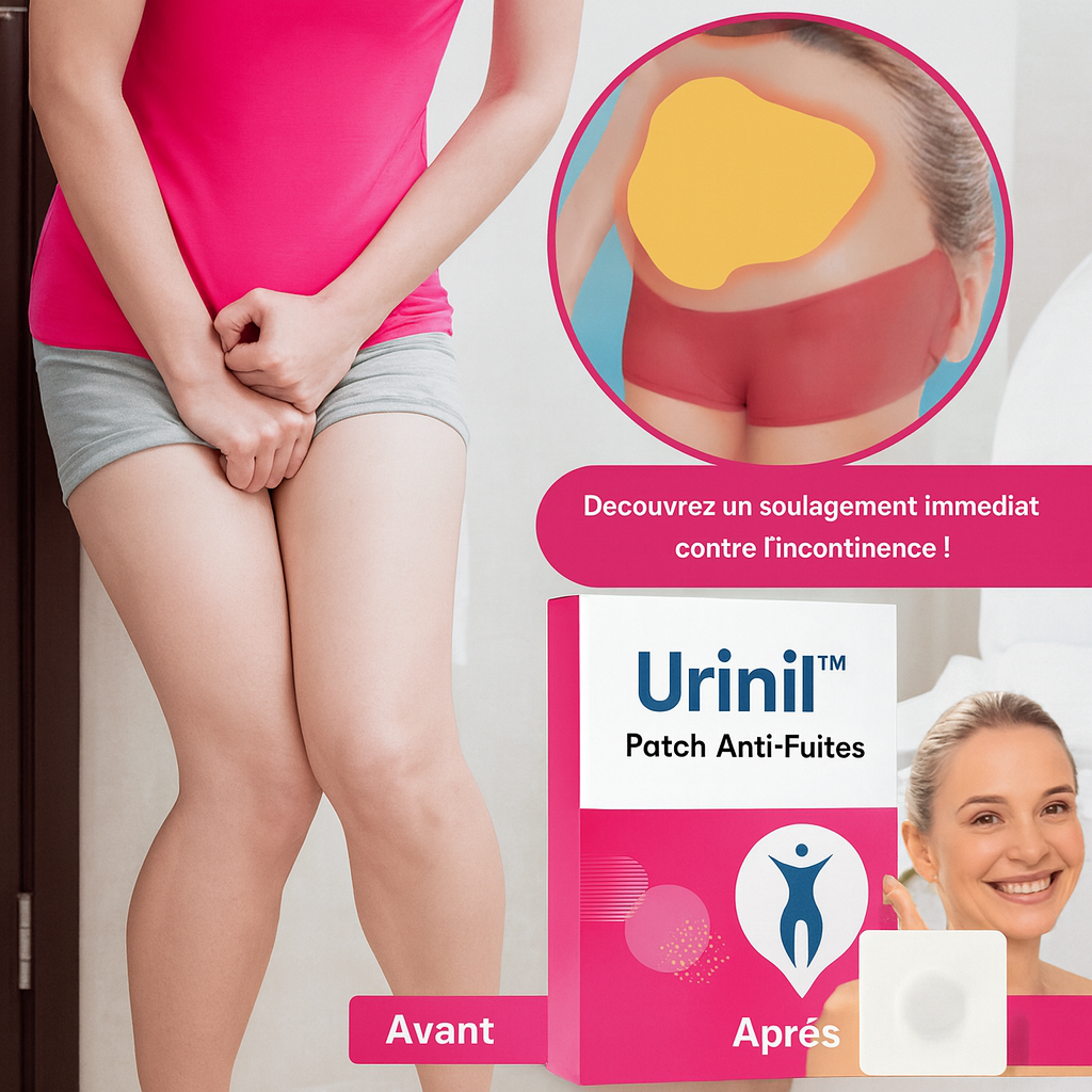 Urinil™ Patch Anti-Fuites | Stoppe l’incontinence en 30 secondes – Cliniquement prouvé!