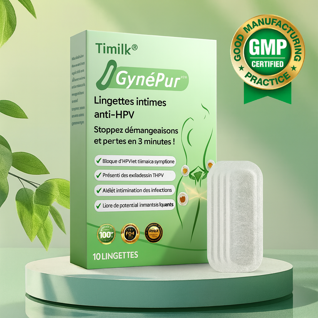 GynéPur™ Lingettes Intimes Anti-HPV | Stoppez démangeaisons et pertes en 3 minutes!