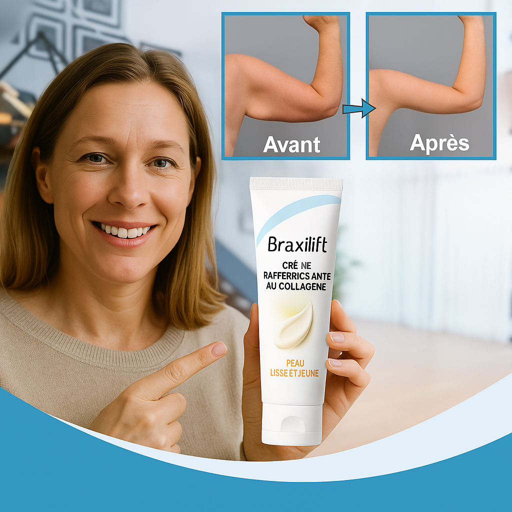 Braxilift™ Crème Raffermissante au Collagène | Raffermit la peau flasque des bras jusqu’à 97 % en seulement 4 jours!