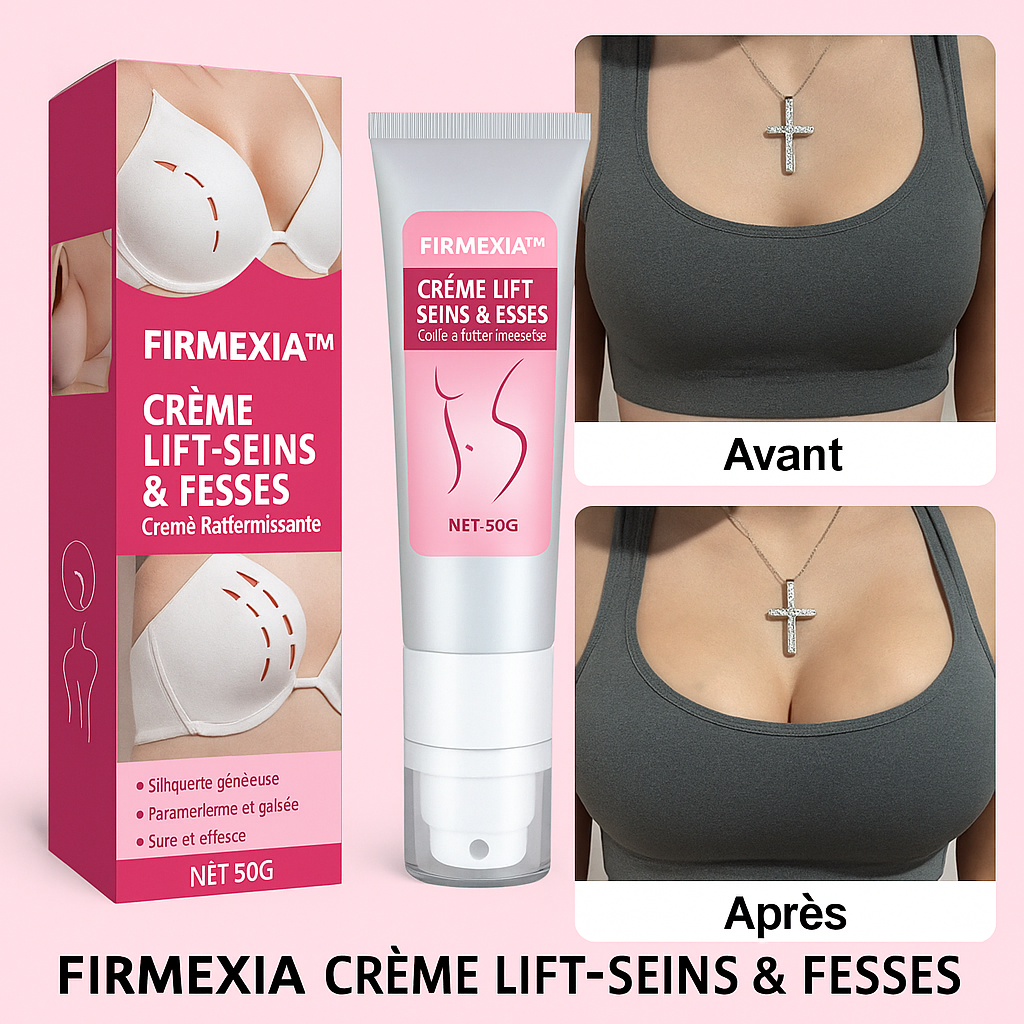 Firmexia™ Crème Lift-Seins & Fesses | Raffermit les courbes relâchées de 94 % en 5 jours!