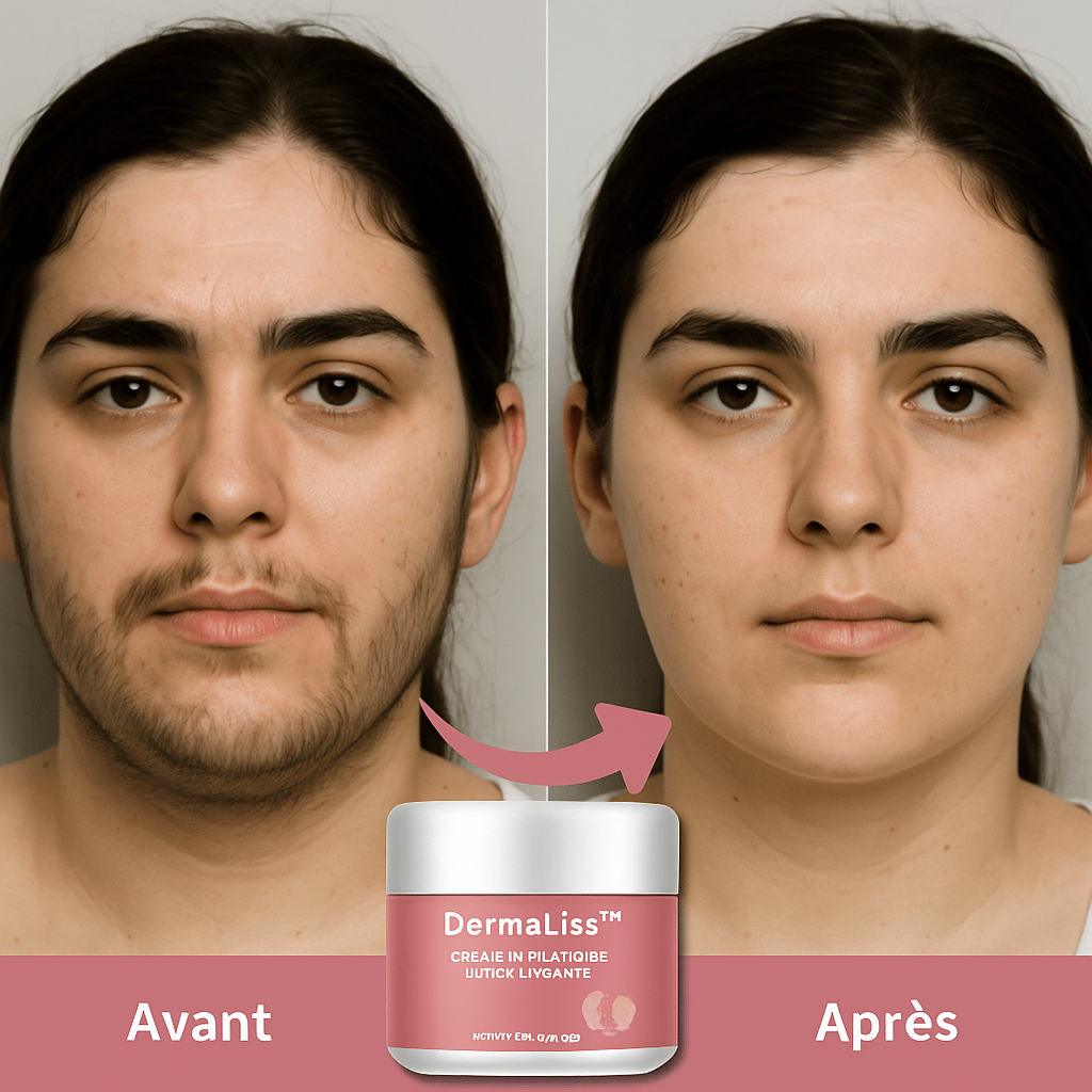 DermaLiss™ Crème Dépilatoire Ultra-Lissante | Dites adieu aux ombres et aux poils – une peau visiblement lisse en seulement 5 minutes!