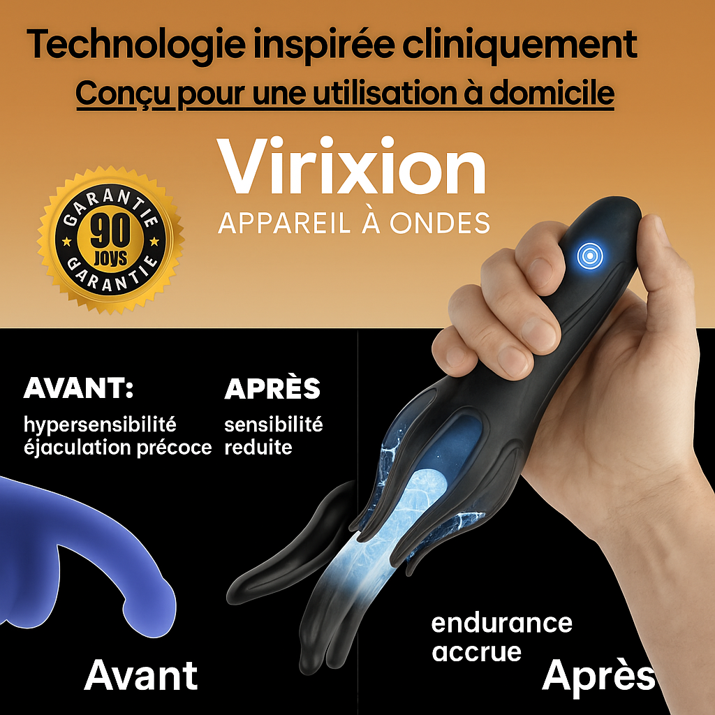 Virixion™ Appareil à Ondes | Retrouver une érection DURE comme l’acier en 3 minutes – sans médicaments ni injections!
