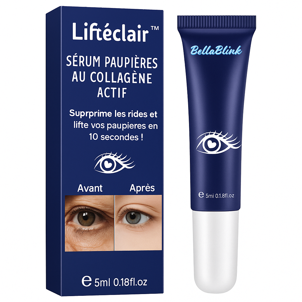 Liftéclair™ Sérum Paupières au Collagène Actif | Supprime les rides et lifte vos paupières en 10 secondes!