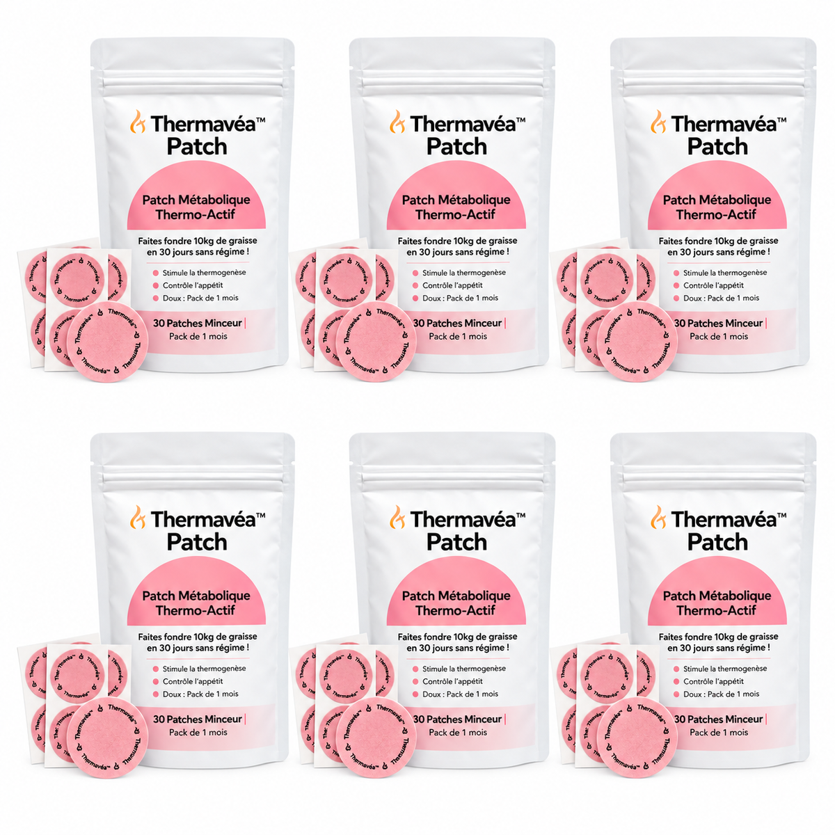 Thermavéa™ Patch Métabolique Thermo‑Actif | Faites fondre 10kg de graisse en 30 jours sans régime !