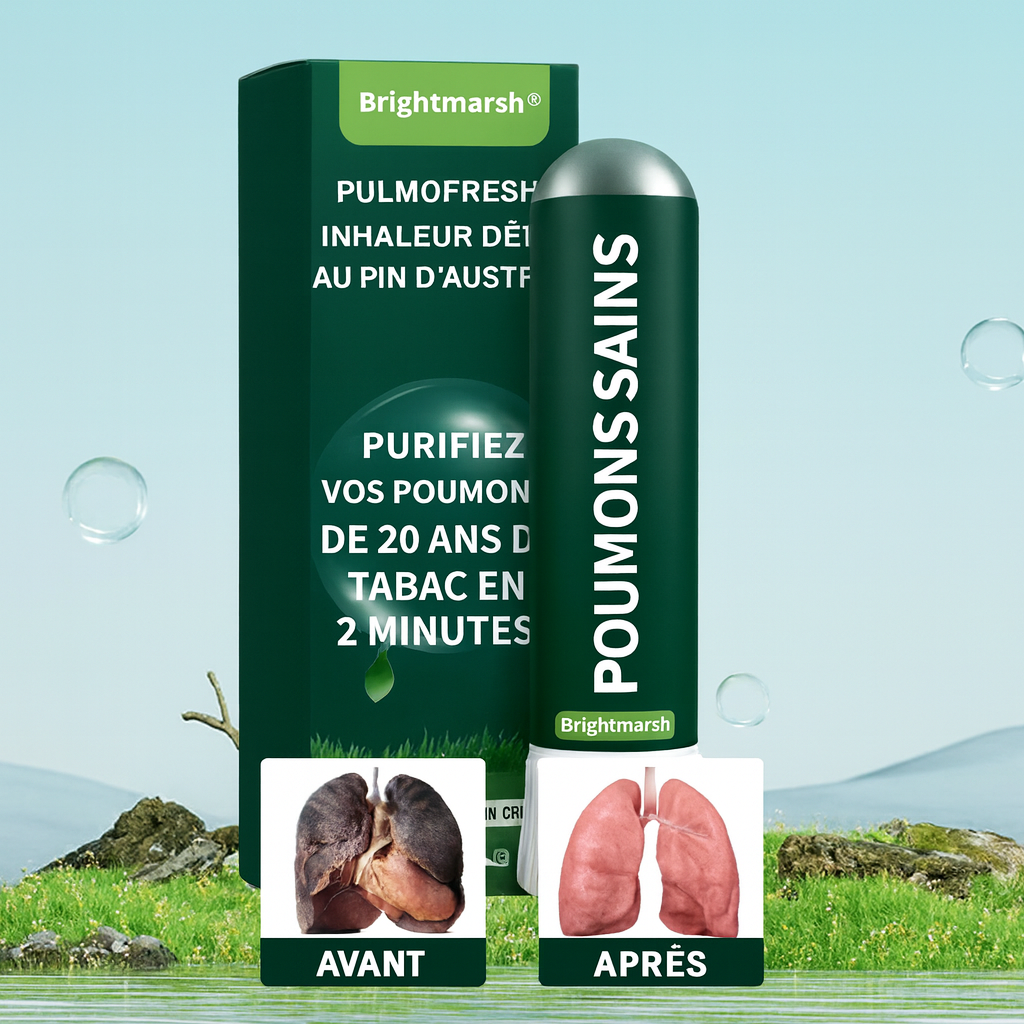 Pulmofresh™ Inhaleur Détox au Pin d’Australie | Purifiez vos poumons de 20 ans de tabac en 2 minutes!