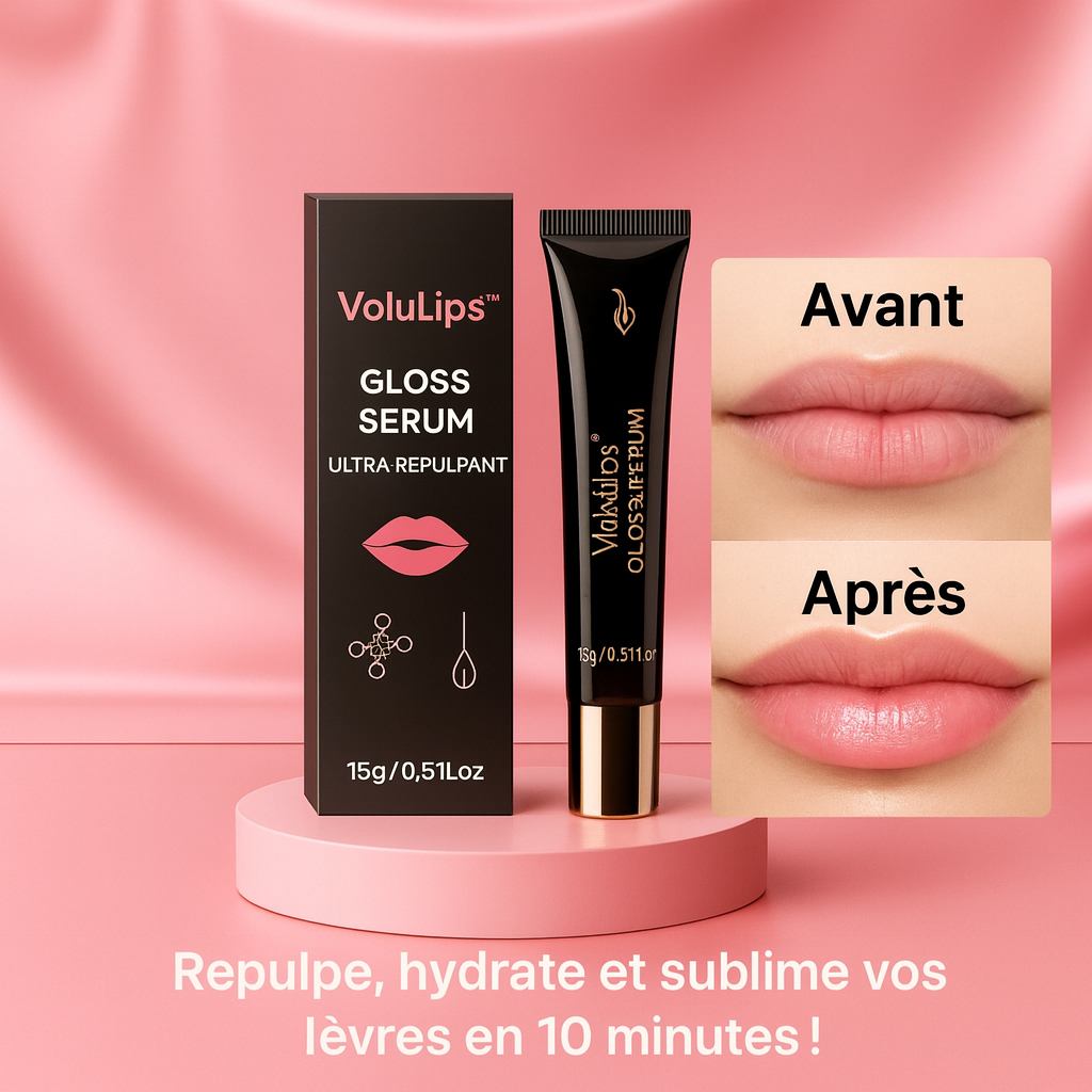 VoluLips™ Gloss Sérum Ultra-Repulpant | Repulpe, hydrate et sublime vos lèvres en 10 minutes!