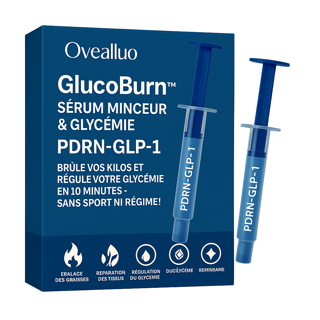 GlucoBurn™ Sérum Minceur & Glycémie PDRN-GLP-1 | Brûle vos kilos et régule votre glycémie en 10 minutes – sans sport ni régime!