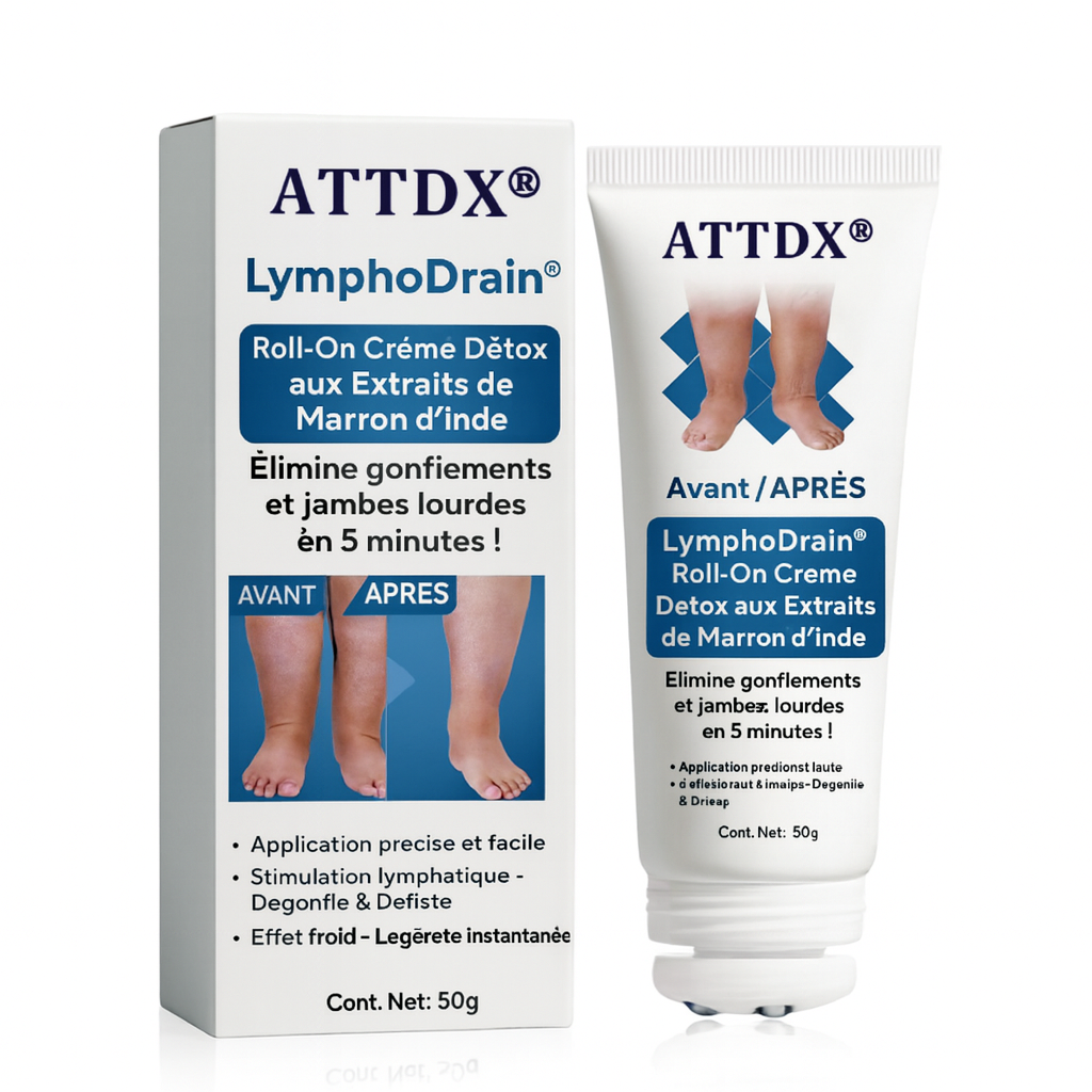 LymphoDrain™ Roll-On Crème Détox aux Extraits de Marron d’Inde