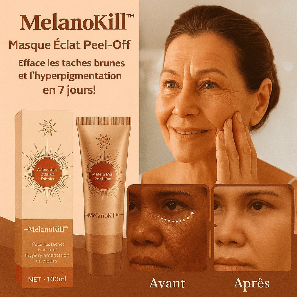 MelanoKill™ Masque Éclat Peel-Off | Efface les taches brunes et l’hyperpigmentation en 7 jours!