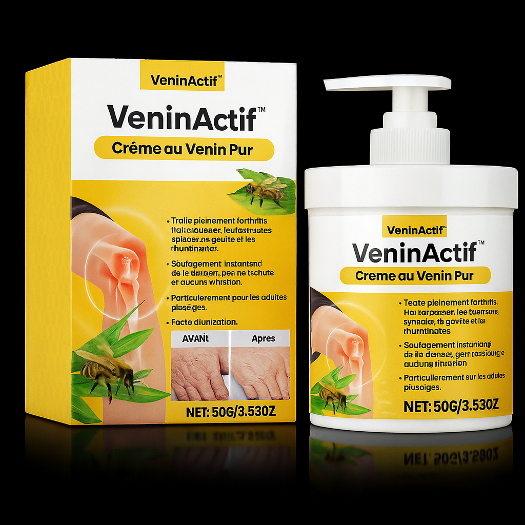 VeninActif™ Crème au Venin Pur | Fait disparaître douleurs et gonflements articulaires dès la 1ère application!