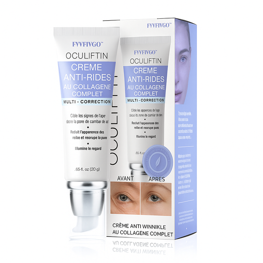 OcuLiftin™ Crème Anti-Rides au Collagène Complet | Lisse les poches et les cernes en 3 minutes chrono!