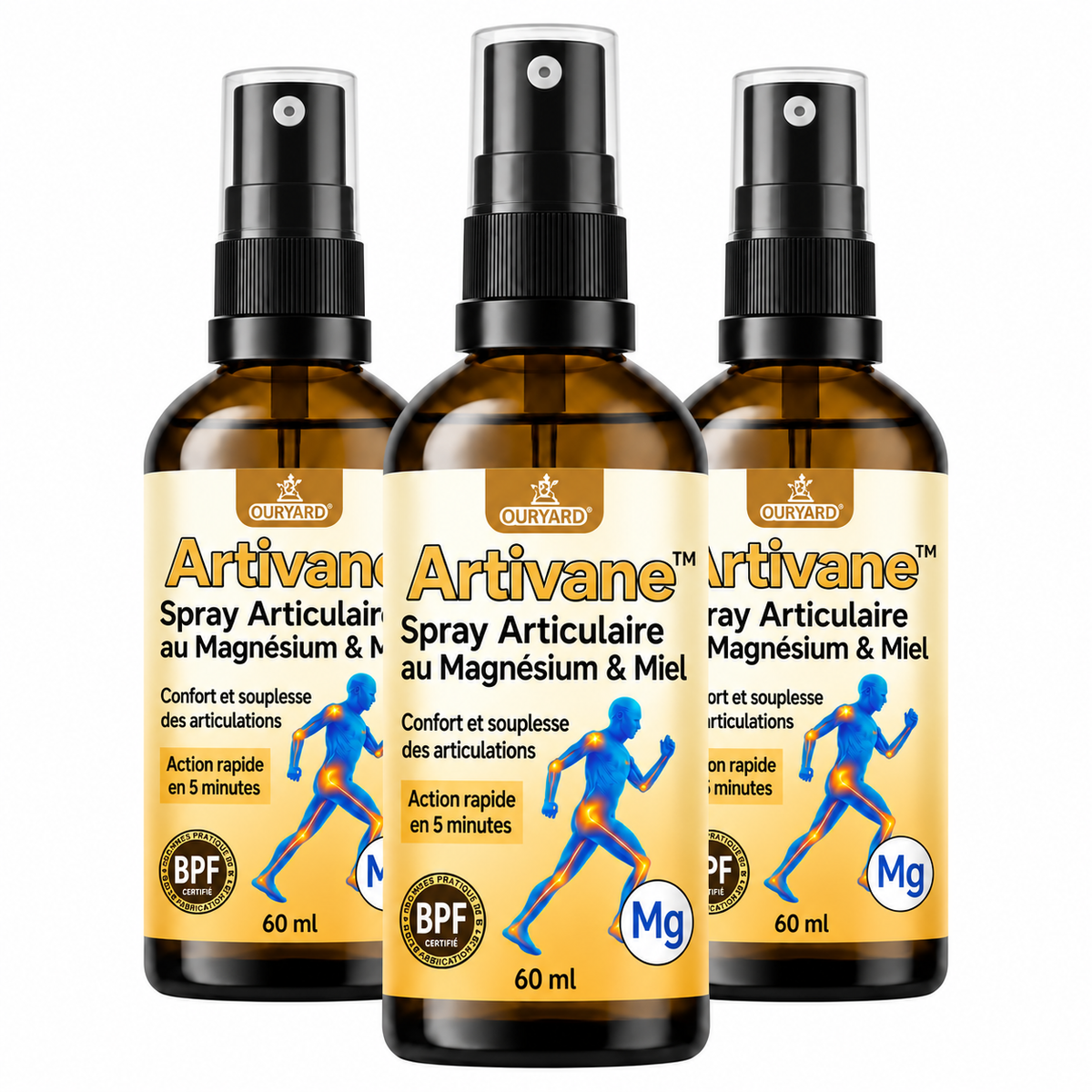 Artivane™ Spray Articulaire au Magnésium & Miel | Répare vos articulations douloureuses en 10 minutes!
