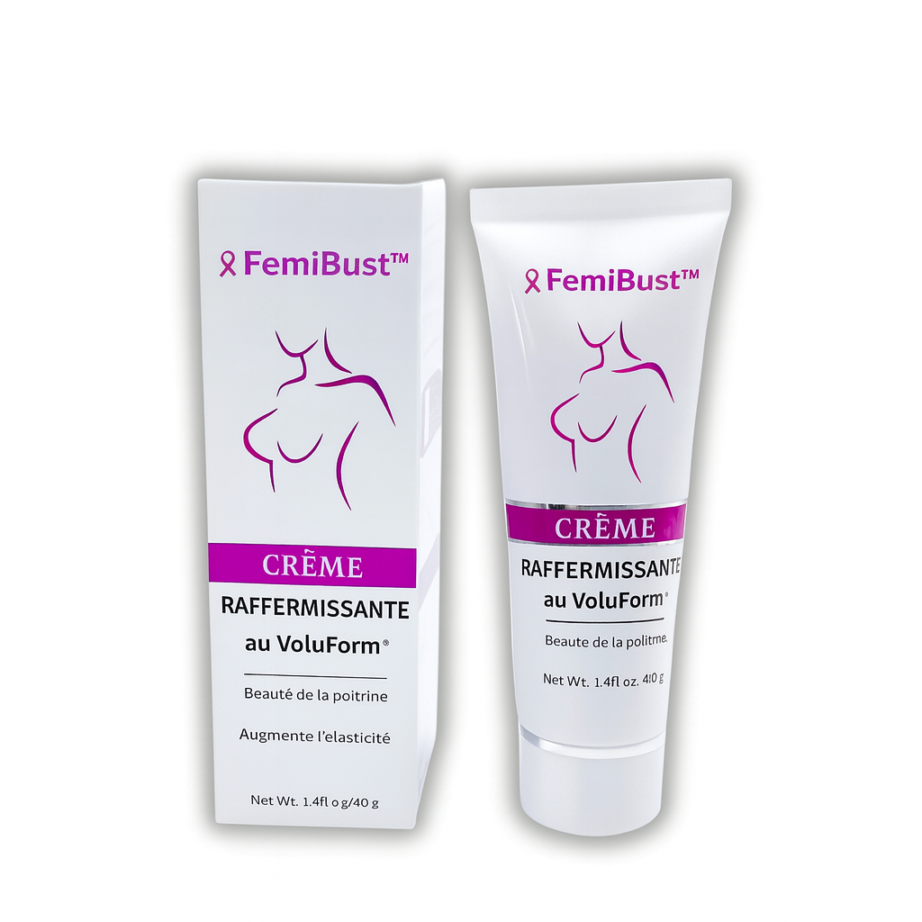 FemiBust™ Crème Raffermissante au VoluForm™ | Remonte et gonfle la poitrine jusqu’à +98 % en 7 jours – sans bistouri!