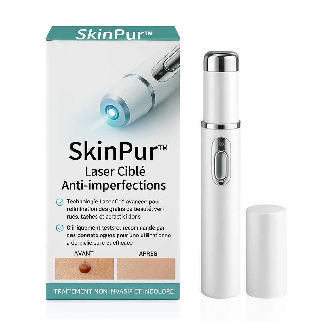SkinPur™ Laser Ciblé Anti-Imperfections | Brûle verrues et taches en 1 minute – sans douleur, sans cicatrice!