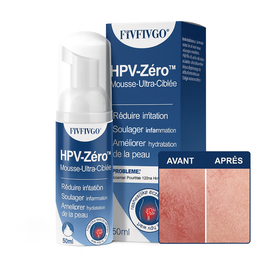 HPV-Zéro™ Mousse Ultra-Ciblée à l’Arbre à Thé Médical | Élimine virus et plaques rouges en 24h – testée en clinique!