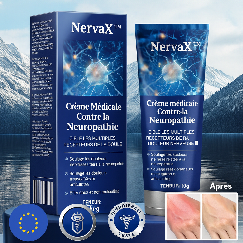 NervaX™ Crème Médicale Contre la Neuropathie | Soulage les Nerfs Endommagés Dès la Première Application!