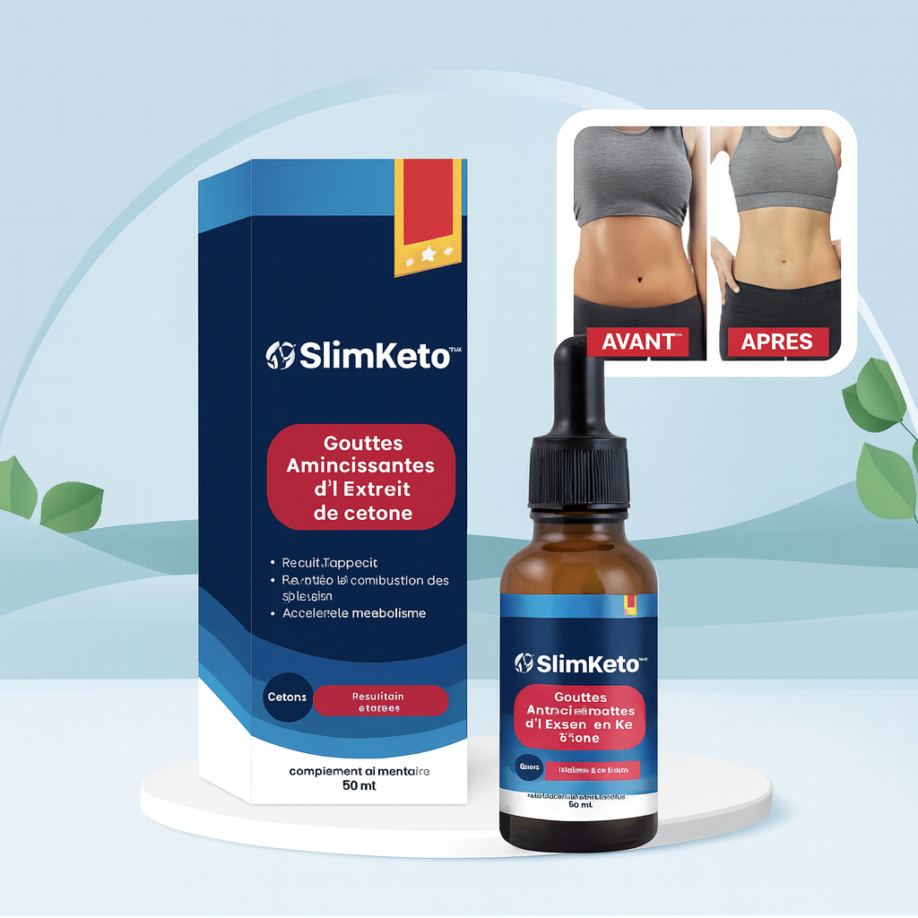 SlimKeto™ Gouttes Amincissantes à l’Extrait de Cétone | Faites Fondre 20 Kg de Graisse en 7 Jours!