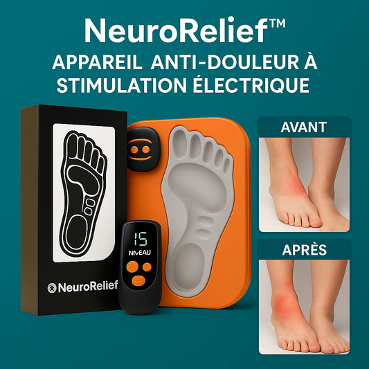 NeuroRelief™ Appareil Anti-Douleur à Stimulation Électrique | Élimine Douleur Nerveuse & Engourdissement en 10 Minutes!