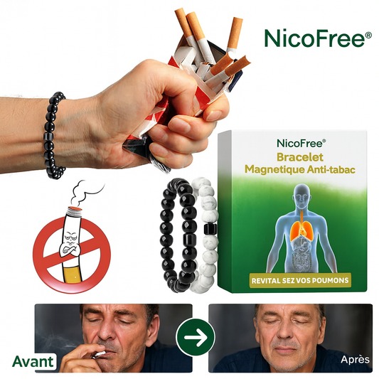 NicoFree™ Bracelet Magnétique Anti-tabac | Stoppe l’envie de fumer dès le 1er jour!