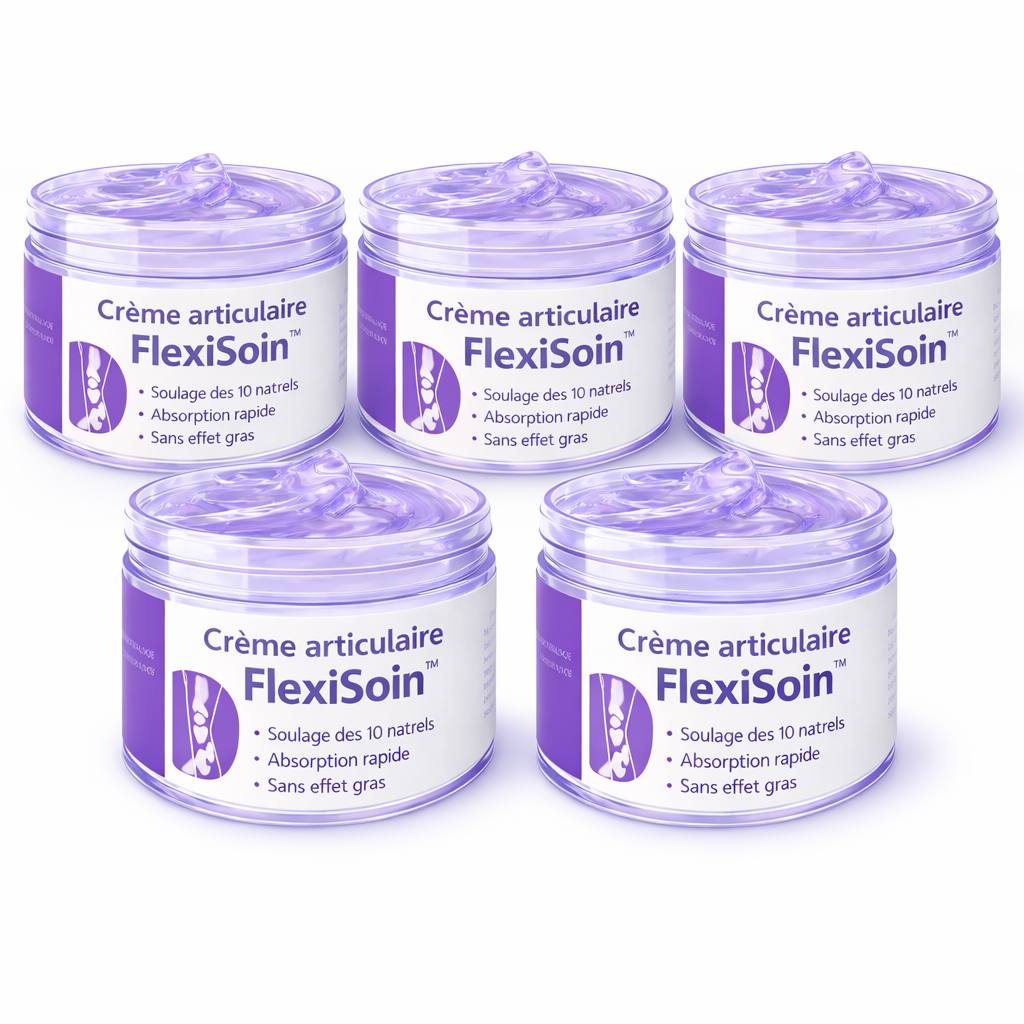 Crème articulaire FlexiSoin™ | Élimine les douleurs articulaires jusqu'à 87 % en seulement 48 heures !