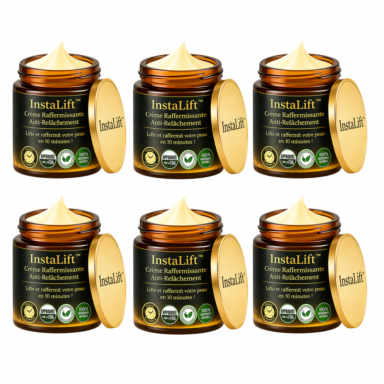 InstaLift™ Crème Raffermissante Anti-Relâchement | Lifte et raffermit votre peau en 10 minutes !