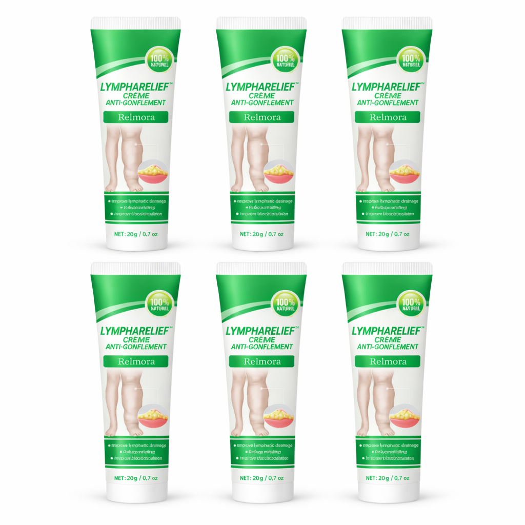 LymphaRelief™ Crème Anti-Gonflement | Réduit jusqu’à 92 % des gonflements en 24 heures !