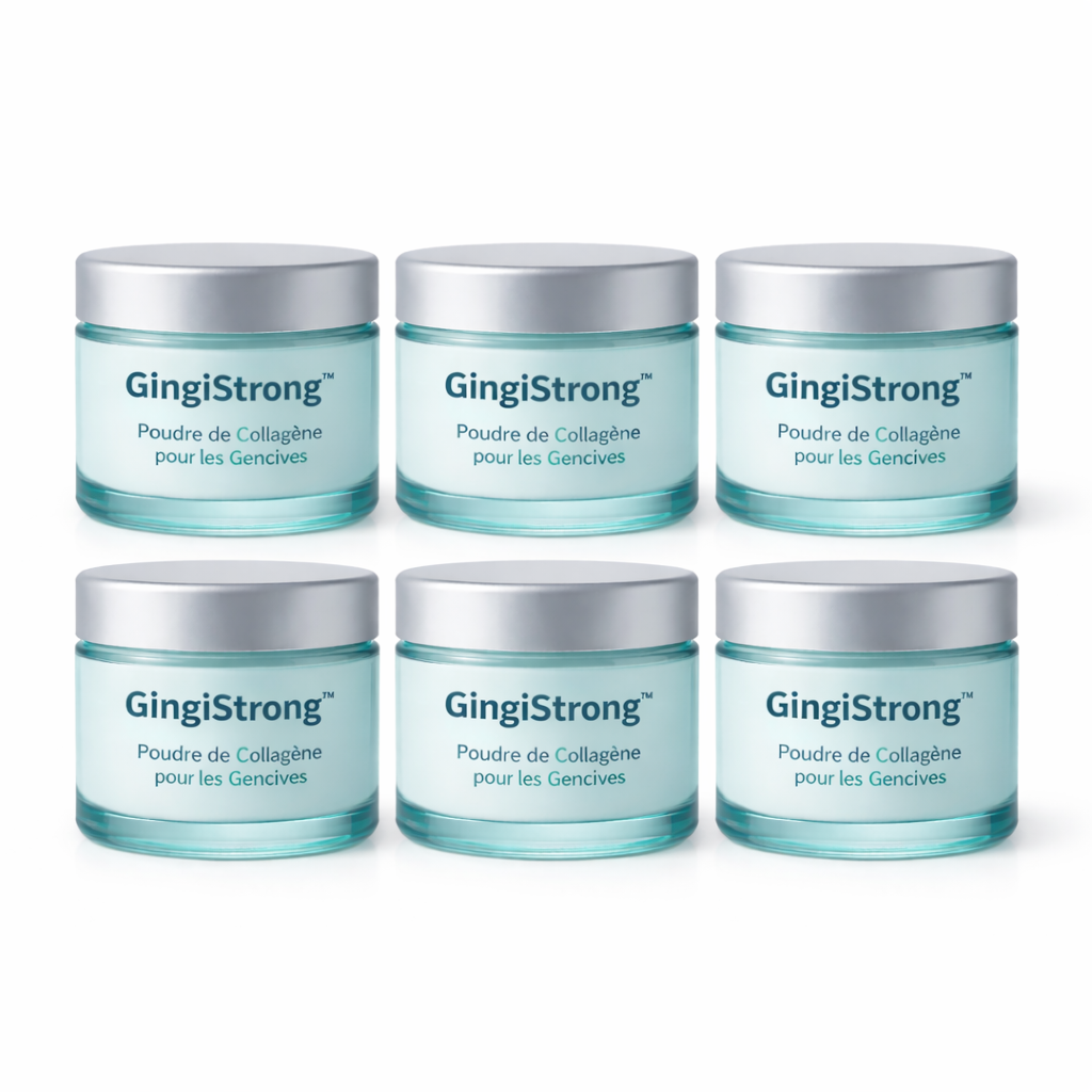 GingiStrong™ Poudre de Collagène pour les Gencives | Des gencives renforcées et un sourire solide en quelques jours !