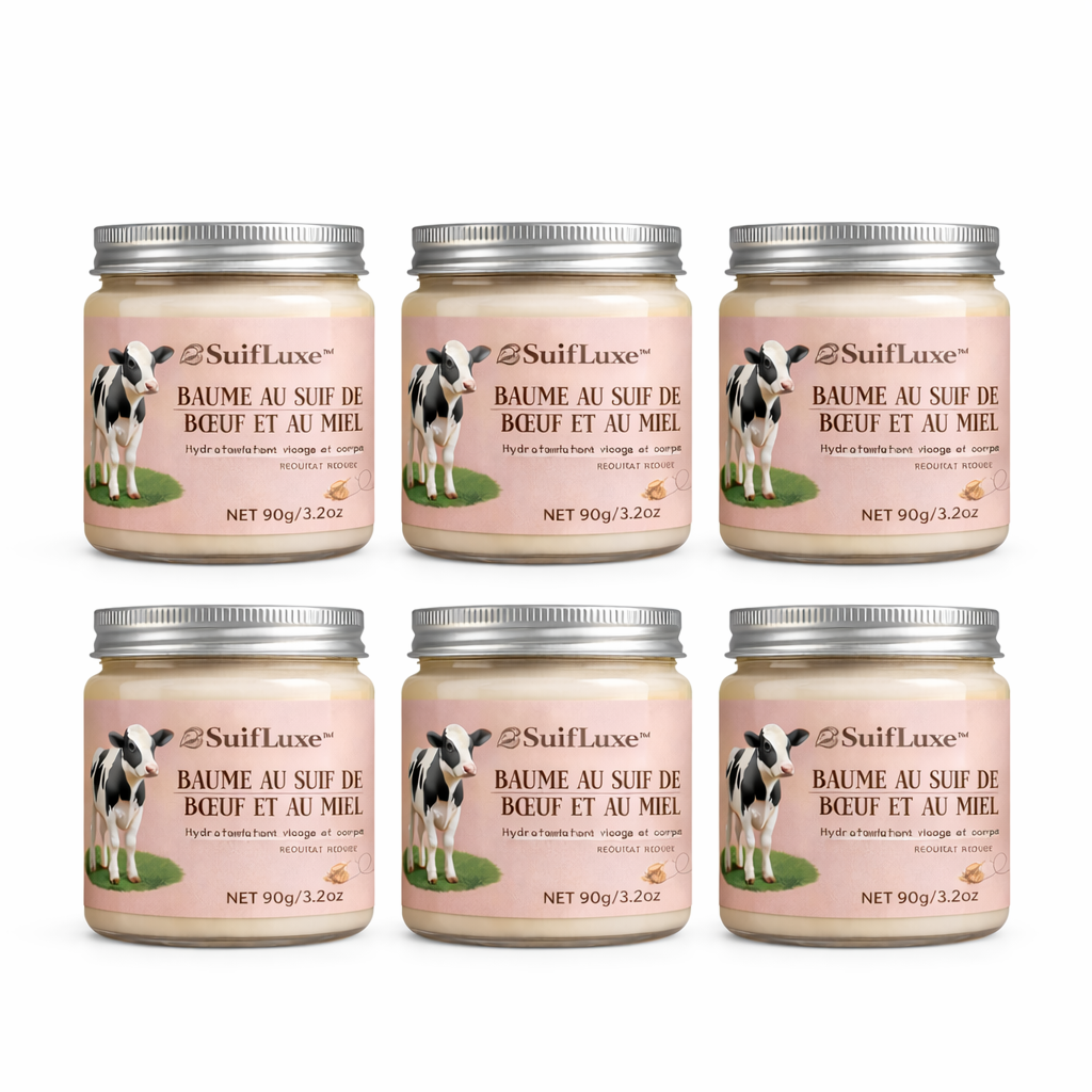 SuifLuxe™ Baume au suif de bœuf et au miel | Réduit visiblement les rides jusqu’à 88 % en seulement 4 jours !