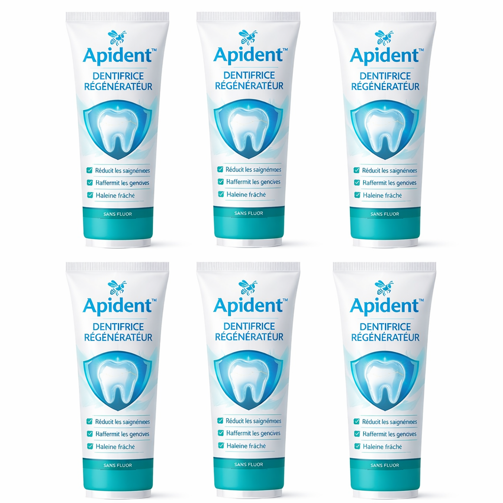Apident™ Dentifrice Régénérateur | Stoppez les saignements et raffermissez vos dents dès le premier brossage !