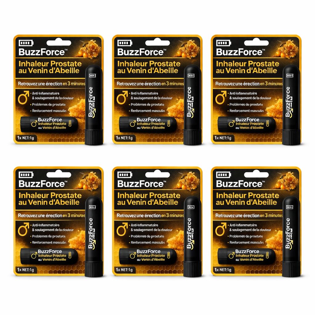 BuzzForce™ Inhaleur Prostate au Venin d'Abeille | Retrouvez une érection en 3 minutes!