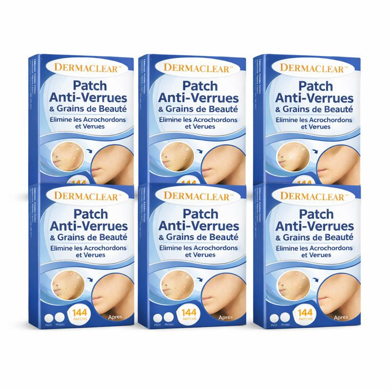 DERMACLEAR™ Patch Anti-Verrues & Grains de Beauté | Faites disparaître les excroissances en 3 minutes !