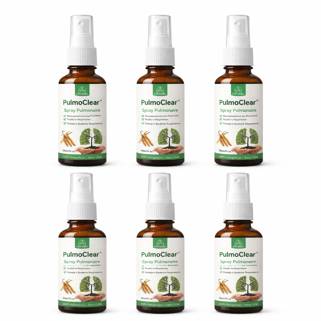 PulmoClear™ Spray Pulmonaire Décongestionnant | Libérez vos poumons encombrés en 5 minutes !
