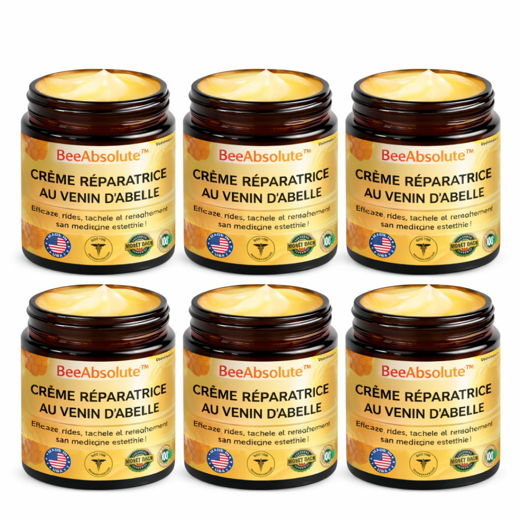 BeeAbsolute™ Crème Réparatrice au Venin d’Abeille | Effacez Rides, Taches et Relâchement Sans Médecine Esthétique !