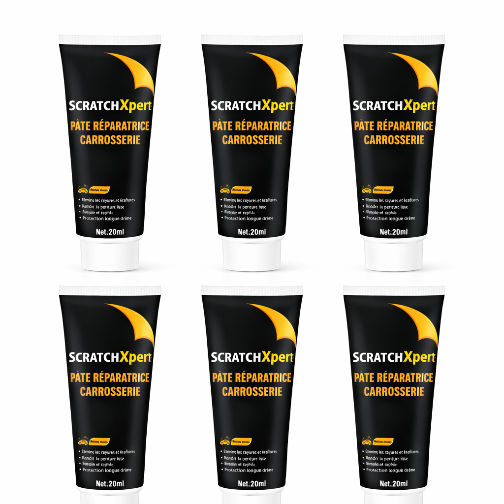 ScratchXpert™ Pâte Réparatrice Carrosserie | Efface les rayures et redonne une brillance neuve en quelques minutes !