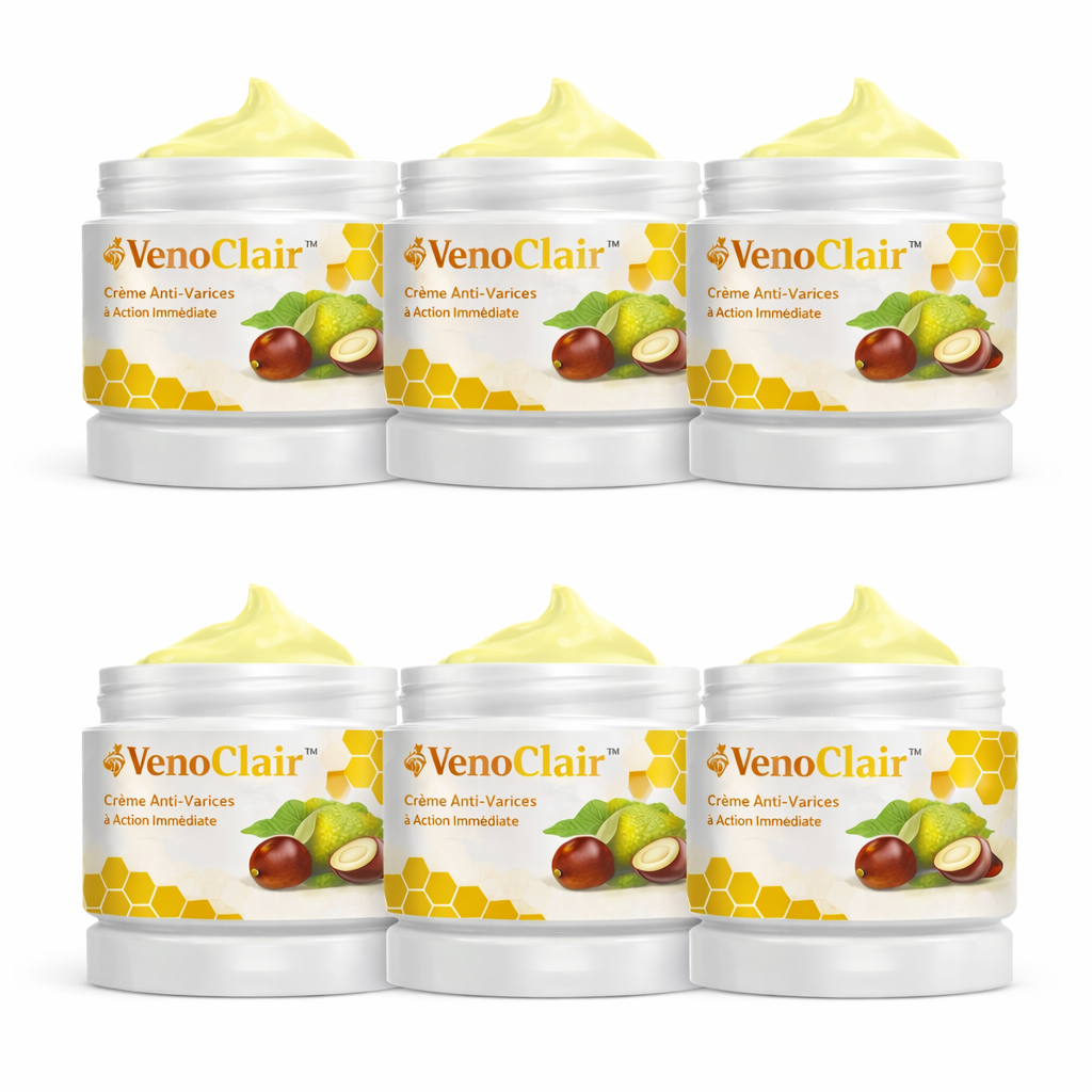 VenoClair™ Crème Anti-Varices à Action Immédiate | Faites disparaître vos varices en 3 minutes !