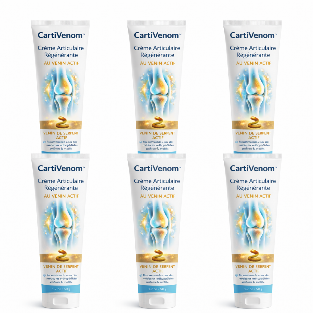 CartiVenom™ Crème Articulaire Régénérante au Venin Actif | Éliminez 97 % de vos douleurs articulaires en seulement 3 jours !